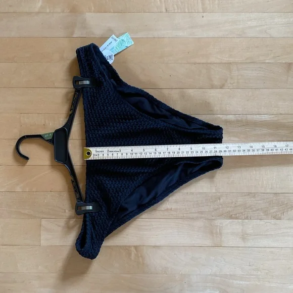 Celebrity Pink Black Textured Bikini Bottoms - Picture 3 of 7